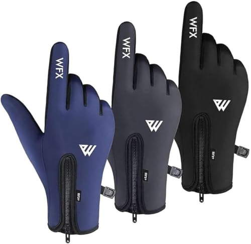 Guantes de Ciclismo para Niños, Guantes Térmicos de Invierno para Niño Niña, Resistentes al Viento, Antideslizantes, Pantalla Táctil, Agarre en La Palma, Guantes con Dedos Completos para Ciclismo,