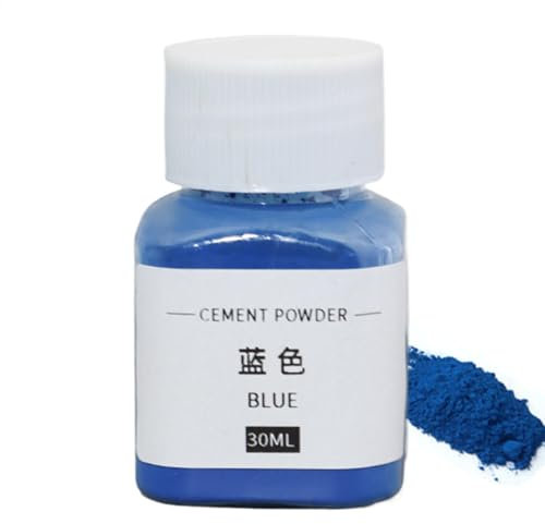 Zementfarbpulver – Eisenoxid-Pulver, Beton-Farbpigment, Farbpigmente, Oxid-Pigmentpulver, Betonfarbstoff, 30 ml, für Gips, Gips, Spachtel, Fugenmörtel, Kalk, Milchfarben