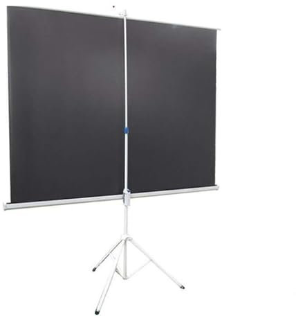 HACSYP Schermo Proiettore con Treppiede 100 Pollici, Schermo HD 4:3, Schermo Proiettore Portatile for Home Cinema, Ufficio, Scuola, Presentazione
