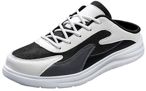 Scarpe Uomo Invernali - Scarpe Uomo da Corsa Pianta Larga Sneakers Corsa Comodo Casual Tennis Sneaker Lavoro Traspiranti Nero Trekking EU 44