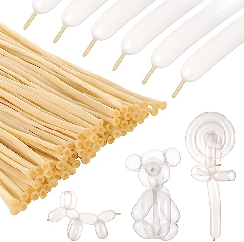100 palloncini lunghi modellabili 260Q trasparenti torcenti lunghi in lattice magici palloncini a forma di animali, per compleanni, matrimoni, decorazioni per feste