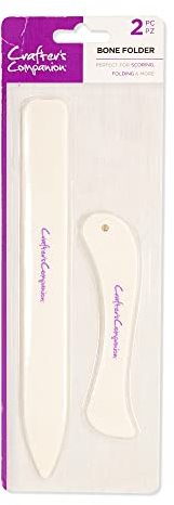 Crafter's Companion CC-TOOL-BFOLD2 Gebogenen und Geraden Knochen Ordner Für Papier und Karton Crafting-Projekte Satz 2, White, Einheitsgröße