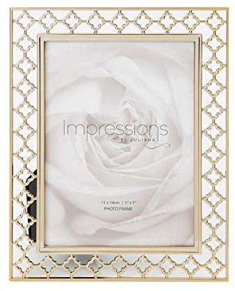 Juliana Impressions Lattice Cut Metal Photo Frame 5 x 7