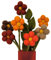 your castle Blumenstrauß aus 7 handgearbeiteten Filzblumen & 1 AST, fairer Handel, nachhaltige Deko aus Filz, realistische Kunstblumen, Textilblumen, Filzset Blumen, Stoffblumen, Filzblüten, Lima