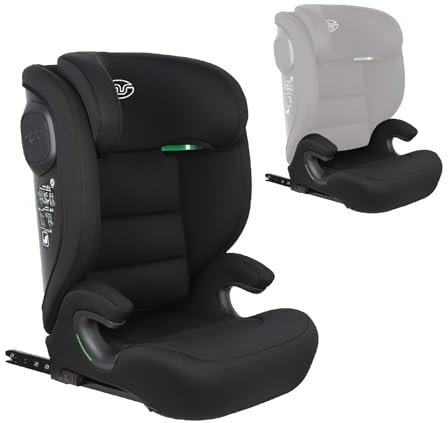 MS BabyWorld – BETA – Silla de coche Isofix Grupo 2/3 y alzador convertible | I-Size R129 | Universal | 15-36 kg | 100-150 cm | Cinturón de seguridad | Para bebés y niños