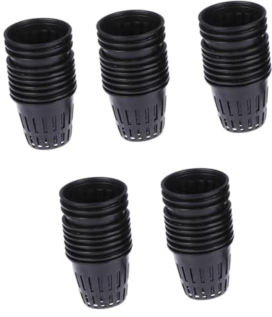 CIYODO 50pcs Plastic Plant Pots Hydroponic Net Cups Planting Net Pots for Nursery