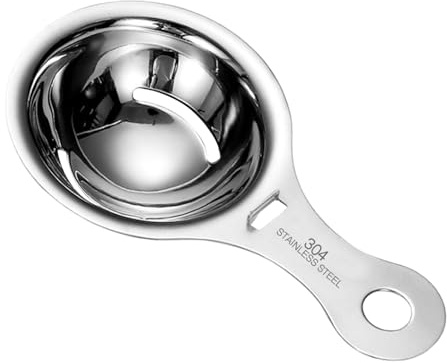 Filtro divisor de huevos de acero inoxidable, herramienta separadora de huevos en espiral para separación de yema y, accesorio de cocina para chefs, panaderos y entusiastas de la salud