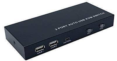 Aisens Conmutador Kvm Hdmi 4K 60Hz Usb 1U-2Pc Con Fuente Alimentación. Negro