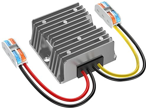 Converter 24V to 12V Voltage Converter, 24 to 12 Volt 30A 360W with Quick Connector Cable Connector 24V to 12V Voltage Converter for Golf Cart Light Truck (DC15-40 V Input)