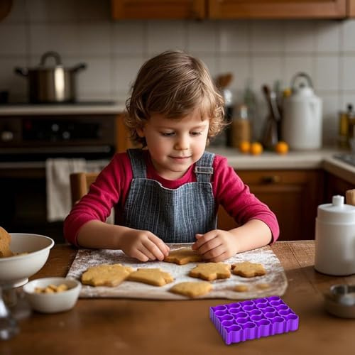 Uws456 - Juego de cortadores de galletas con forma de pez de 25 cavidades para hornear (A, 11 cm)