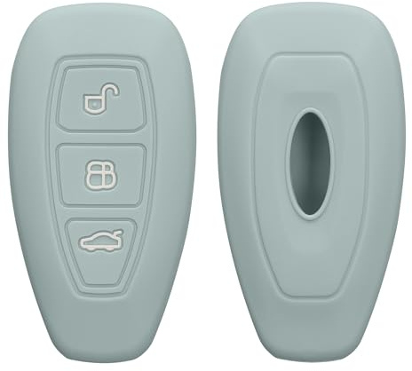 kwmobile Cover Chiavi Auto Compatibile con Ford con 3 tasti Keyless Go - Custodia Protettiva Chiave Auto Copri Telecomando Gomma - Portachiave Macchina Silicone