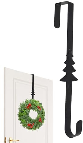 Generico Gancio per Ghirlande, Gancio per Ghirlanda Porta Blindata, 38 cm, in Metallo, Reggi Ghirlanda, Ganci per Calze di Natale, per Decorazioni Natalizie