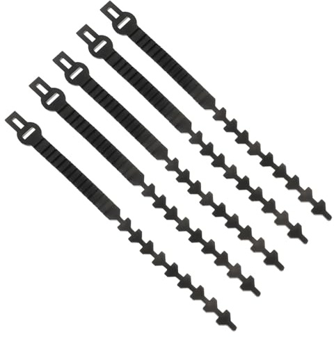 COHEALI Lot de 5 Sangles de Verrouillage en Caoutchouc Flexible 45X2X05Cm pour Arbres Attaches Réglables pour Jardin Supports Solide pour Branches et Vignes Accessoires de Jardinage