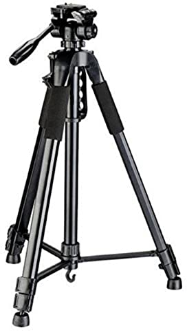 Bresser F002022 TR-682AN Traveler Stativ 180cm mit 3-Weg Panoramakopf Schwarz