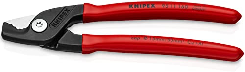KNIPEX StepCut Kabelschere mit Kunststoff überzogen brüniert 160 mm, 95 11 160