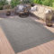 Paco Home Outdoor Teppich Wetterfest Balkon Küche Wohnzimmer Orientalisches Muster Vintage Optik Einfarbig 3D Modern, Grösse:160x220 cm, Farbe:Anthrazit 2