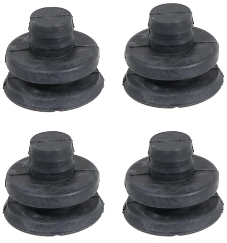 SPARES2GO Runder Fuß für Magimix Le Duo Plus Expert Entsafter (4 Füße, schwarz)