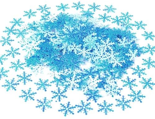 1200 Piezas De Adornos Para Tartas De Copo De Nieve, Mantel, Suministros De Decoración De Copo De Nieve, Decoraciones Para Fiestas, Confeti De Copo De Nieve, Suministros De Copo De Nieve