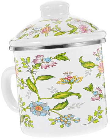 PHENOFICE Enamel Becher Für Tee Und Kaffee Großer Vintage Tassen Langlebig Und Einfach Zu Reinigen Für Zuhause Büro Und Outdoor-aktivitäten