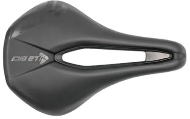 MVTEK Sillín Forza. Sillín Bicicleta amortiguada para Bicicleta de Carretera. Sillín de Bicicleta de 156 x 244 mm. Road Bike 295 g. Asiento de Bicicleta con Perfil Corto, Orificio Central, Casco de