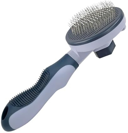 Brosse de toilettage pour chien - Brosse de toilettage pour enlever le sous-poil - Brosse de toilettage pour chien pour le bain des chiots et des races de taille moyenne à grande - Idéale pour le