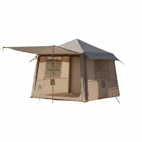 MotiveTech Refugio Inflable Tienda Carpa Hogar con Porche 2 en 1 Estructura Autoportante PVC Inflable Ventilación Mosquitera en, 220 220 200cm, Tienda Inflable para 2-3 Personas