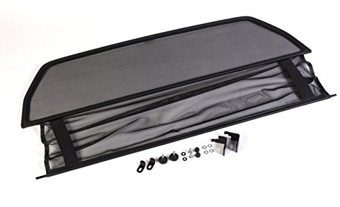 Déflecteur de vent pliable - Noir pour Mercedes CLK A208 W208 (1998-2003) | Filet Anti-Remous Coupe | Déflecteur d'air