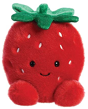 Aurora, 33573, Palm Pals Juicy Strawberry 5In, Soft Toy, Red