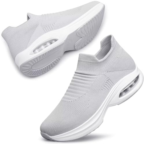 ADQ Zapatillas Deportivas Mujer Zapatillas Casual para Mujer Slip On Sneakers con Air Cushion Support sin Cordones 38 EU