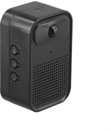 Magnetische Installation Willkommens-Türklingel mit personalisierten Grüßen und 30 Audio-Optionen für jeden Anlass (schwarz 400 mAh)