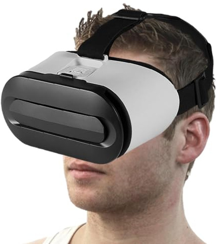 Cuffie per realtà virtuale, occhiali VR - Cuffie anti-occhi anti-blu per smartphone VR - di gioco di realtà virtuale, panorama a 360°, grandangolo di 90° per videogiochi