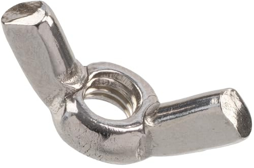 AERZETIX - Juego de 12 tuercas de mariposa M4x0.7 mm | para montaje rápido sin herramientas en varillas roscadas, ensamblajes mecánicos y bricolaje | de acero en color plata