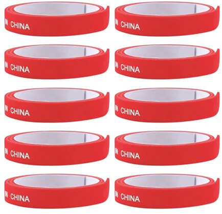 Generisch Cinta de Borde para Raqueta de Pong – 10 x Bandas Laterales para Raquetas de Tenis de Mesa | Accesorios Deportivos Resistentes a los Golpes para competiciones, Juegos Regulares