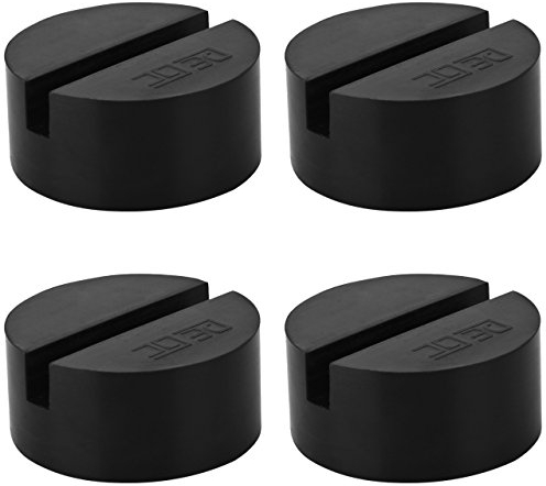 DEDC 4PCS Rubber Jack Pads Universal Slotted Frame Rail Protector for Trolley Jack Pinch Weld Protector
