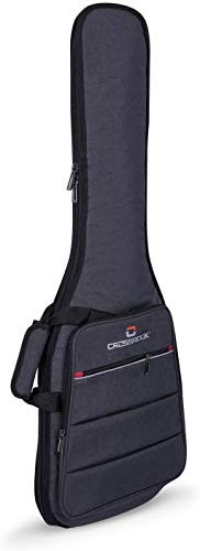 Crossrock CRSG107CTGR 3/4 Tasche für Konzertgitarre, 10 mm Polsterung, Rucksack erhältlich, Dunkelgrau