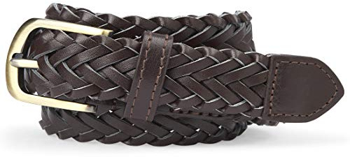The Children's Place boys Braided Belt, Brown, 4 7 US