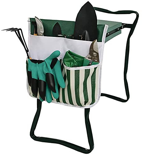 Faltbarer Garten-Kniestuhl, Gartenhocker-Werkzeugtasche, tragbare Sitztasche, geeignet für Arbeiten im Freien und Gartenarbeit