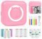 GuKKK Mini Drucker, Mobiler Fotodrucker, Tragbarer Mini Fotodrucker, Wireless Fotodrucker Thermodrucker, Smartphone Bluetooth Drucker, für Lernhilfe,Lernnotizen,Journal mit 13 Rollen Druckerpapier
