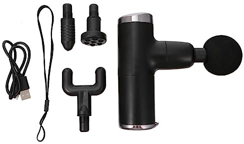 PartyKindom Muskelmassagegerät Mit Massagköpfen Tragbare Usb-faszienpistole Für Gezielte Muskelentspannung Und Schmerzlinderung Für Fitness Und Erholung