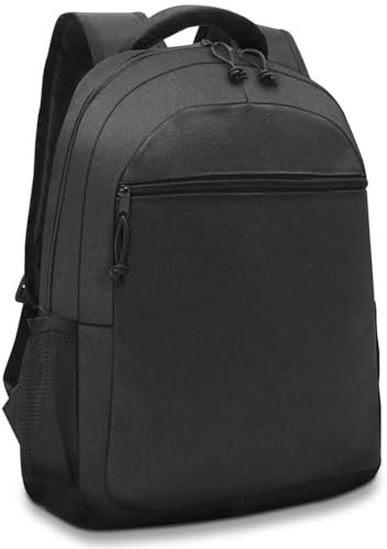 Waytex 71066 Sac à Dos pour Ordinateur 17 - Noir, Bretelles Respirantes, Poche Latérale en Filet, 22L, Imperméable, Poche Avant Zippée, Compartiment Matelassé pour PC Portable