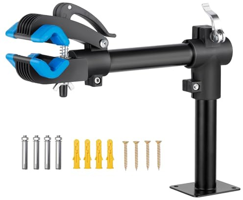 Urban Deco Bike Repair Stand Bench Mount Bike Stand Wall Mounted Bike Work Stand Bicycles Maintenance Rack Bike Clamp for Road Mountain Bike,Road Bike