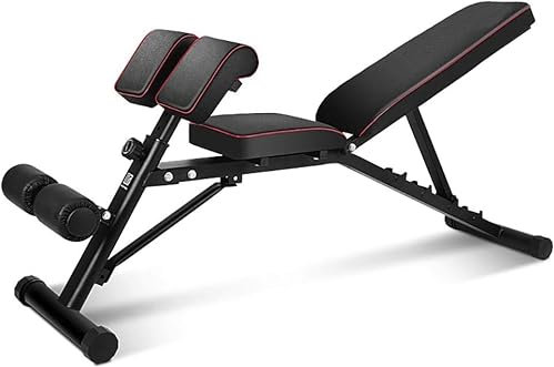 AuraCraft Hantelbank Klappbar Verstellbar,Multifunktions Trainingsbank Schrägbank für Ganzkörper-workout,Trainingsbank Klappbare Deluxe Beinhalterung,Gewichtskapazität 300KG