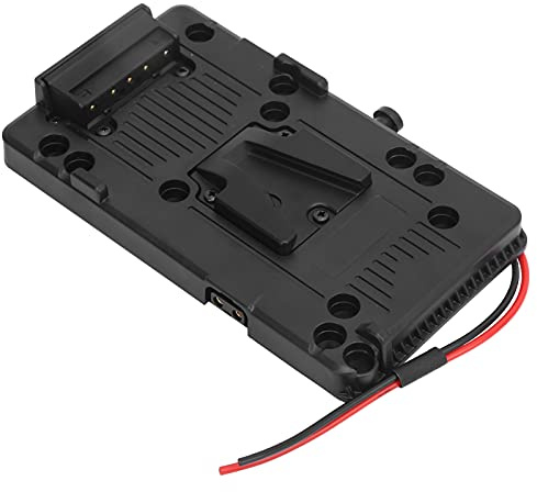 CHICIRIS V Mount V -Lock Battery Plate Adapter med D -TAP kabel, Legering + Plastmaterial, Tillägger Skruvfästningspositioner, för Videokamera