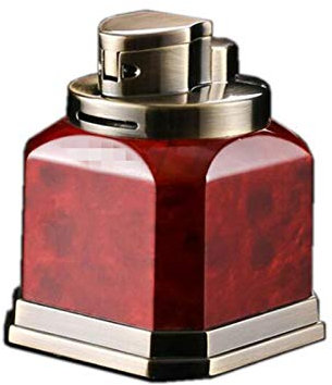 Huachaoxiang Table de Torche métallique Top Top Top Butane REFILLABLE gaz Rouge Flame Rouge CIGNIGN,Rouge
