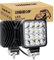 RIGIDON 2 Pcs Mini Faro da Lavoro Led, 3.3 Pollici 48W Spot Luci a Led, Fari di Profondità, Tripla Fila Barra Fuoristrada Per Auto Trattore Escavatore Camion SUV ATV 4x4,12V 24V 6000K