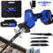 ZanGe Mini Lightweight Reciprocating Saw w/Lithium-Ion Battery and A Charger, No-Load Speed 3000SPM Cordless Electric Reciprocating Saw, 4 Blades Electric Hand Saw for Cutting Wood