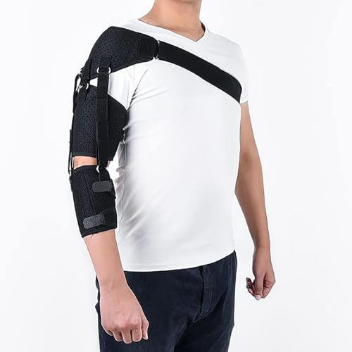 Tutore for cintura di supporto for spalla, tutore for braccio con ortesi stabilizzatrice for spalla, cuscinetti singoli regolabili destro e sinistro for il recupero da sublussazione, emiplegia e ictus