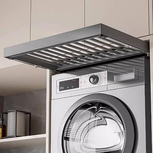 NEYTIIR Cassetto Porta Pantaloni Estensibile per Guardaroba - Porta Pantaloni Estraibile Nascosto in Lega di Alluminio, Organizer salvaspazio Regolabile per Lavanderia