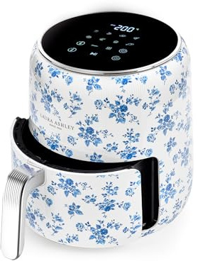Laura Ashley 4.5L 9-in-1 Digital Air Fryer with Rapid Air Technology | Low Oil Cooking with Energy Saving 1500W Air Fryers | Non-Stick, Easy to Clean Airfryer with Smart Touch Control & LED Display