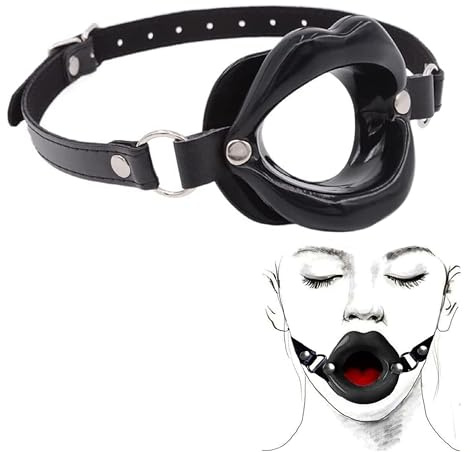 mordaza bucal de látex con superficie de mordida suave y la lengua - SM elástica mordaza bucal de goma - juguete sexual caliente para los esclavos - bondage sesiones fetiche